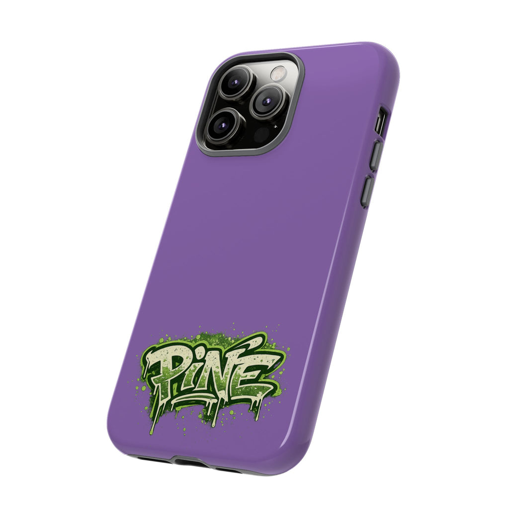 Phone Case — Purple Graffiti "Pine" Protective Cover
