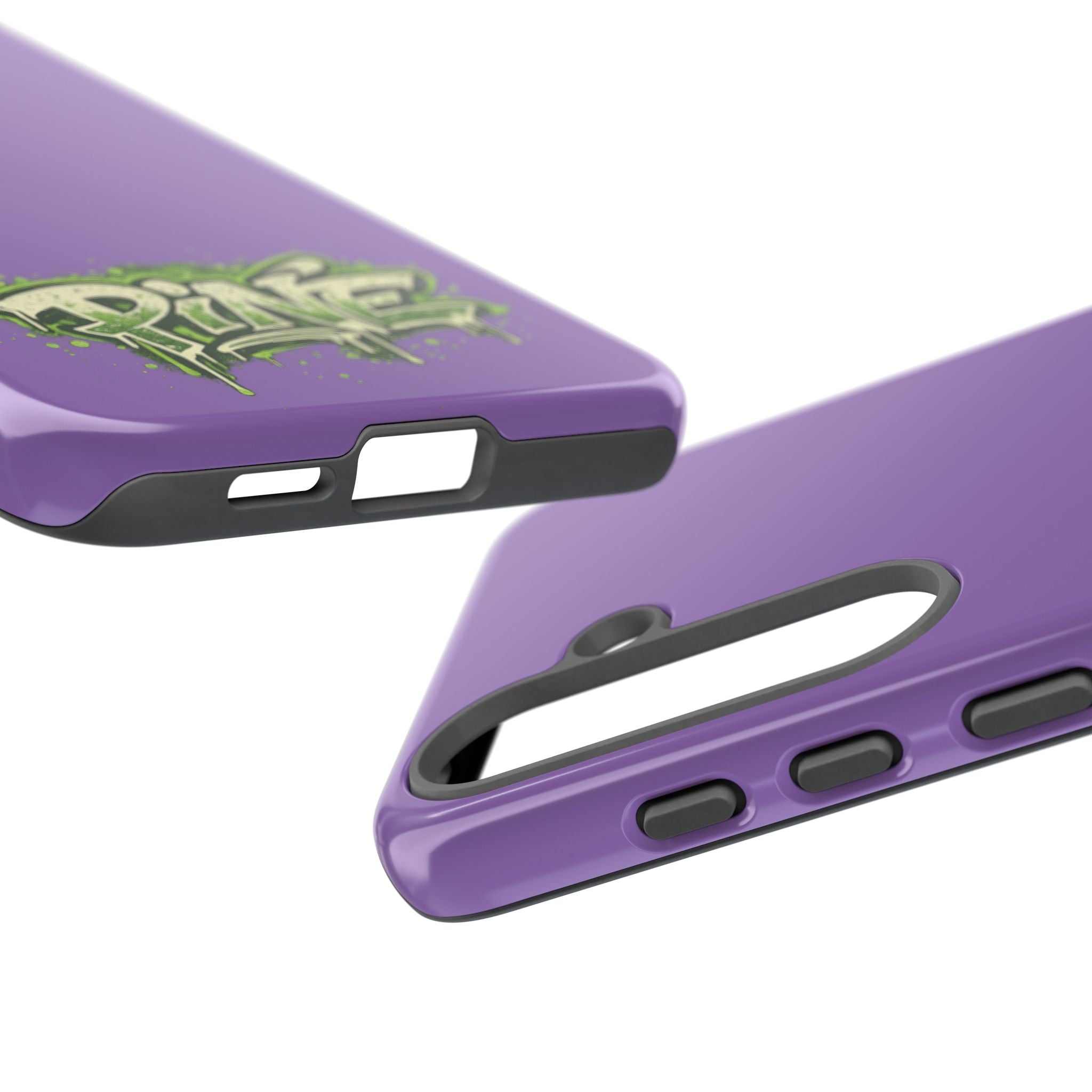 Phone Case — Purple Graffiti "Pine" Protective Cover