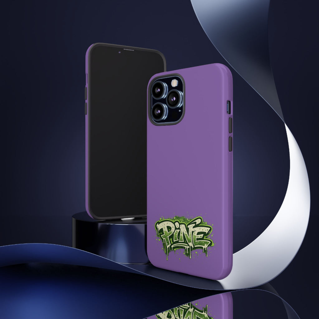 Phone Case — Purple Graffiti "Pine" Protective Cover