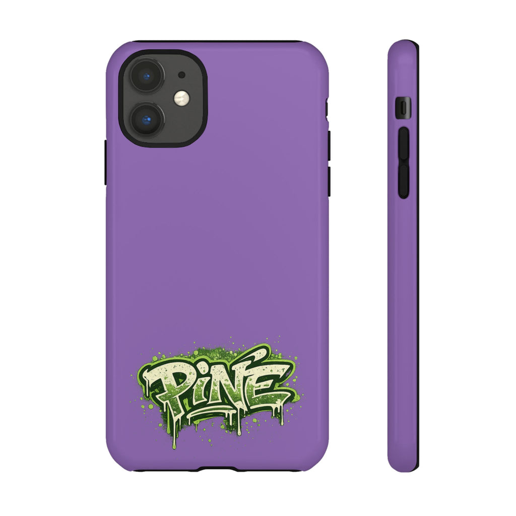 Phone Case — Purple Graffiti "Pine" Protective Cover