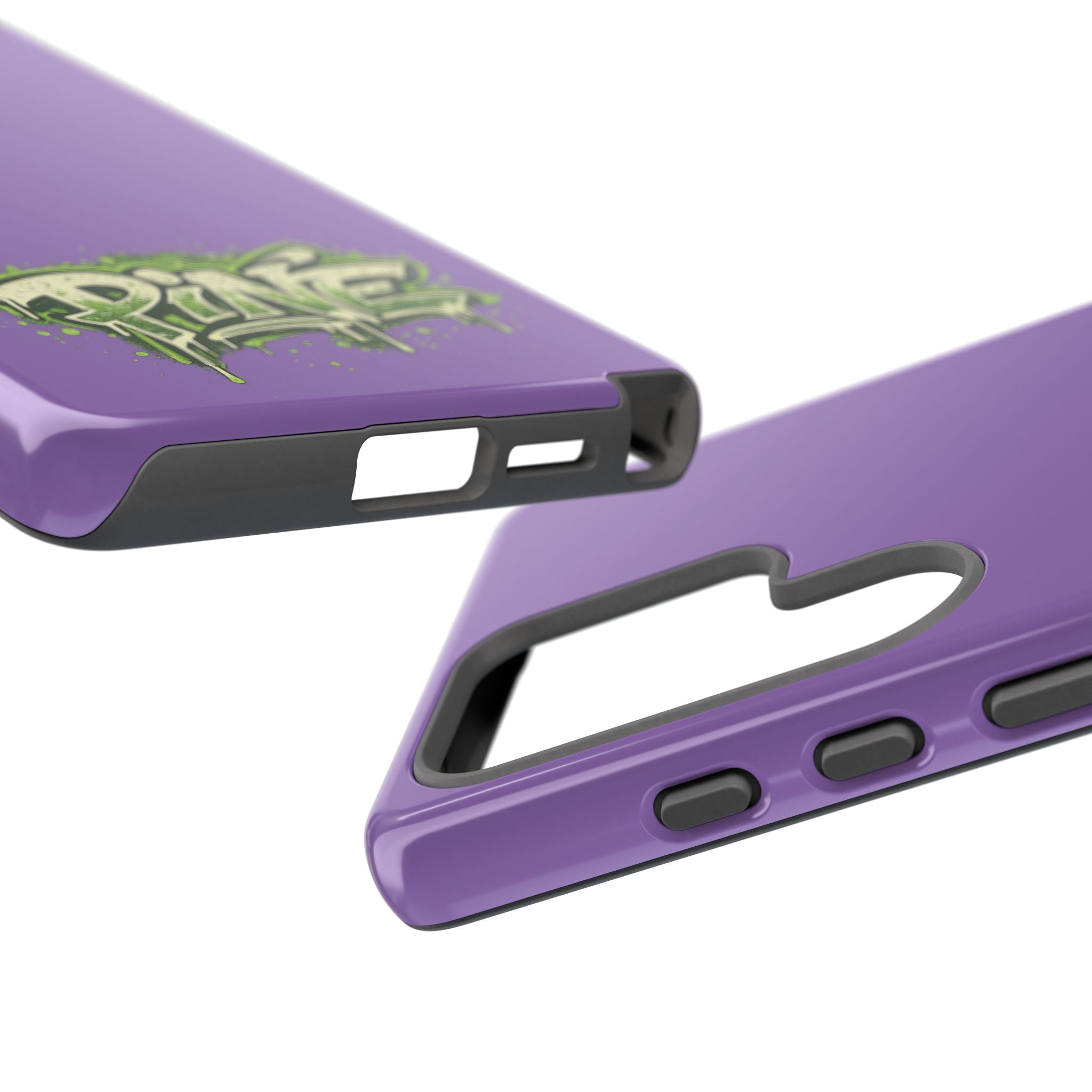 Phone Case — Purple Graffiti "Pine" Protective Cover
