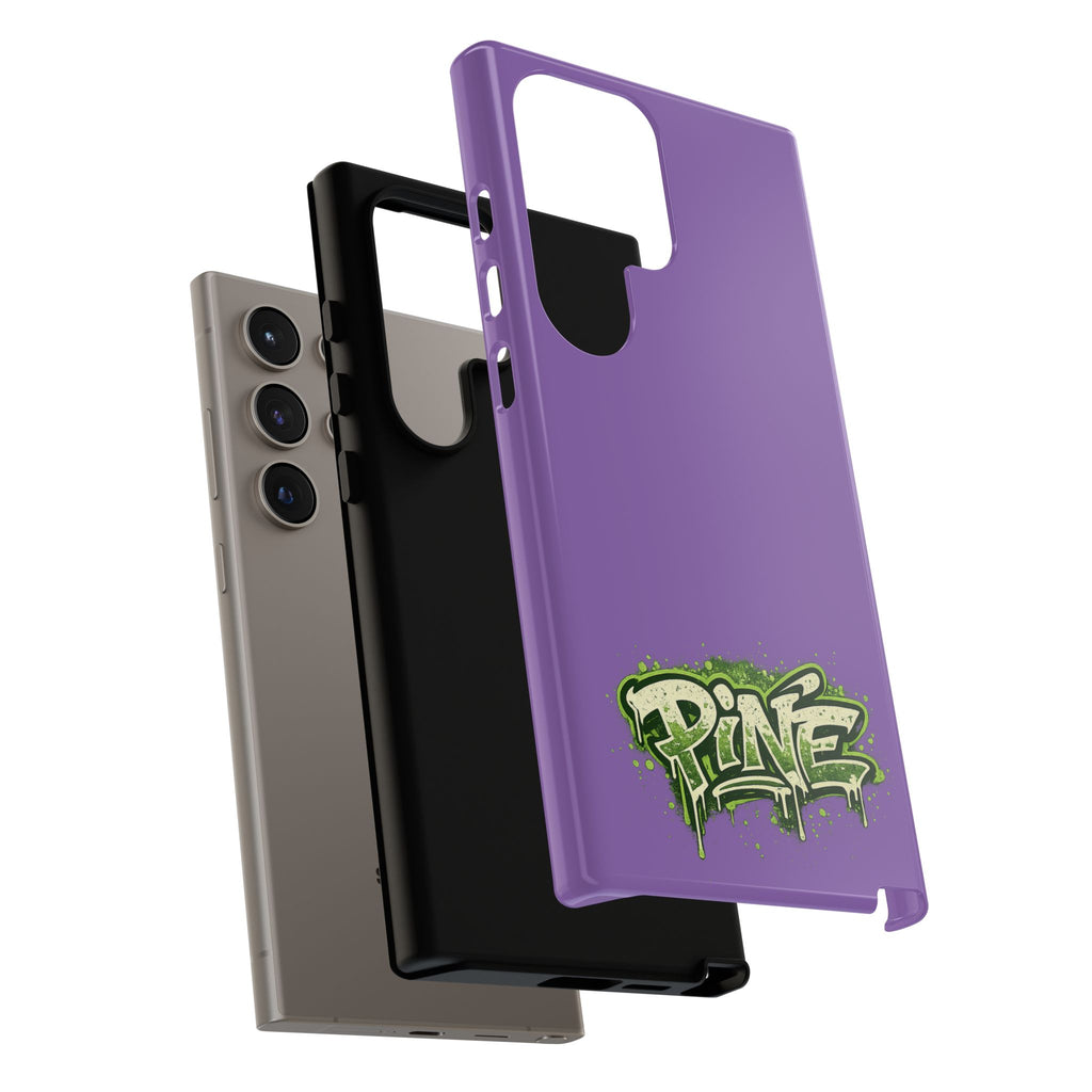 Phone Case — Purple Graffiti "Pine" Protective Cover