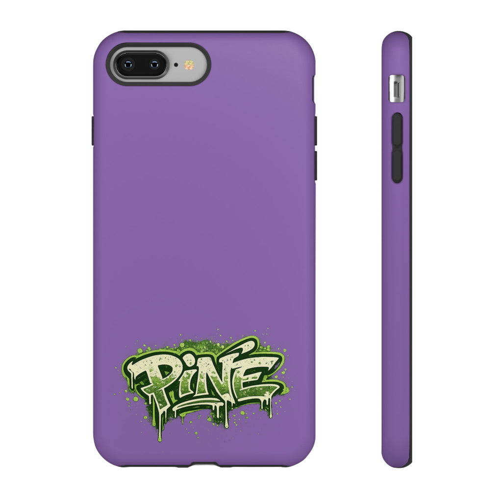 Phone Case — Purple Graffiti "Pine" Protective Cover