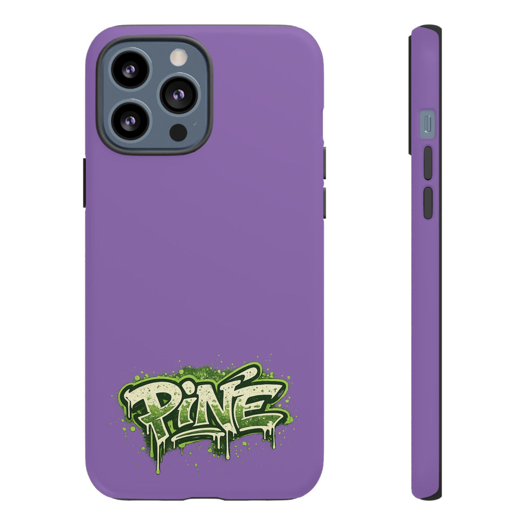 Phone Case — Purple Graffiti "Pine" Protective Cover