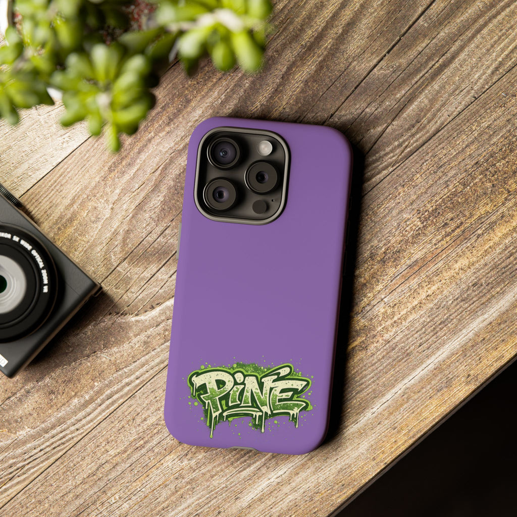 Phone Case — Purple Graffiti "Pine" Protective Cover