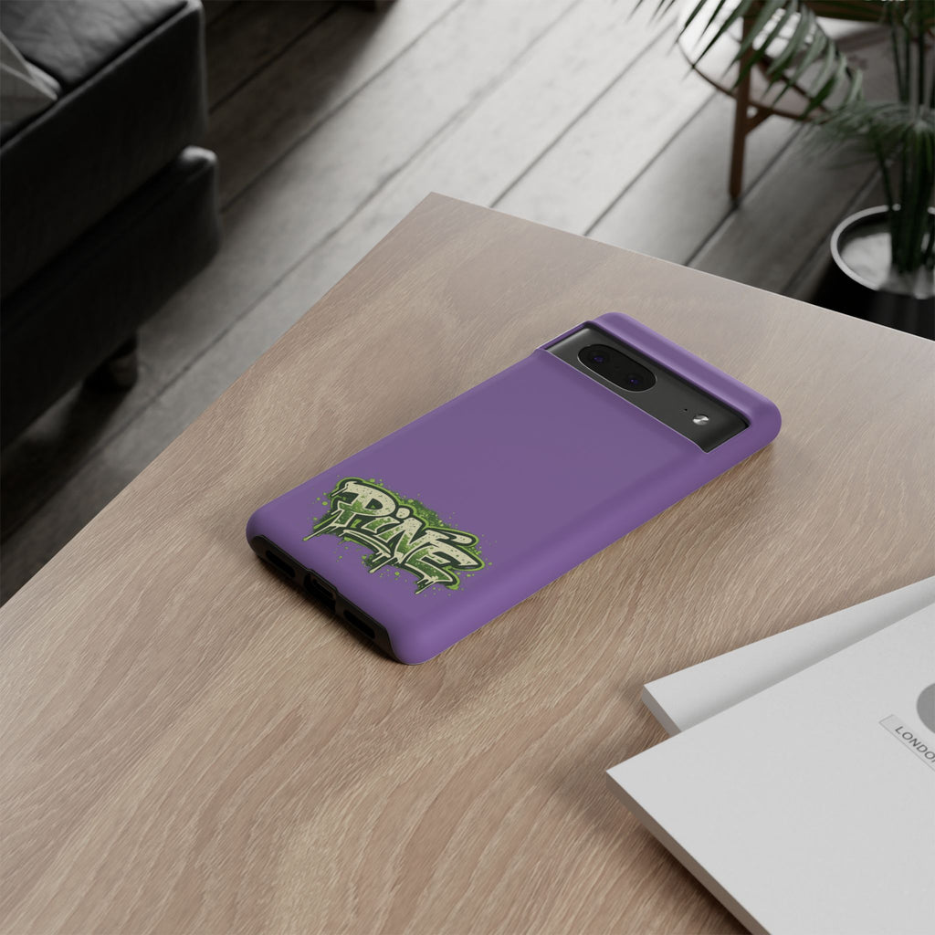 Phone Case — Purple Graffiti "Pine" Protective Cover