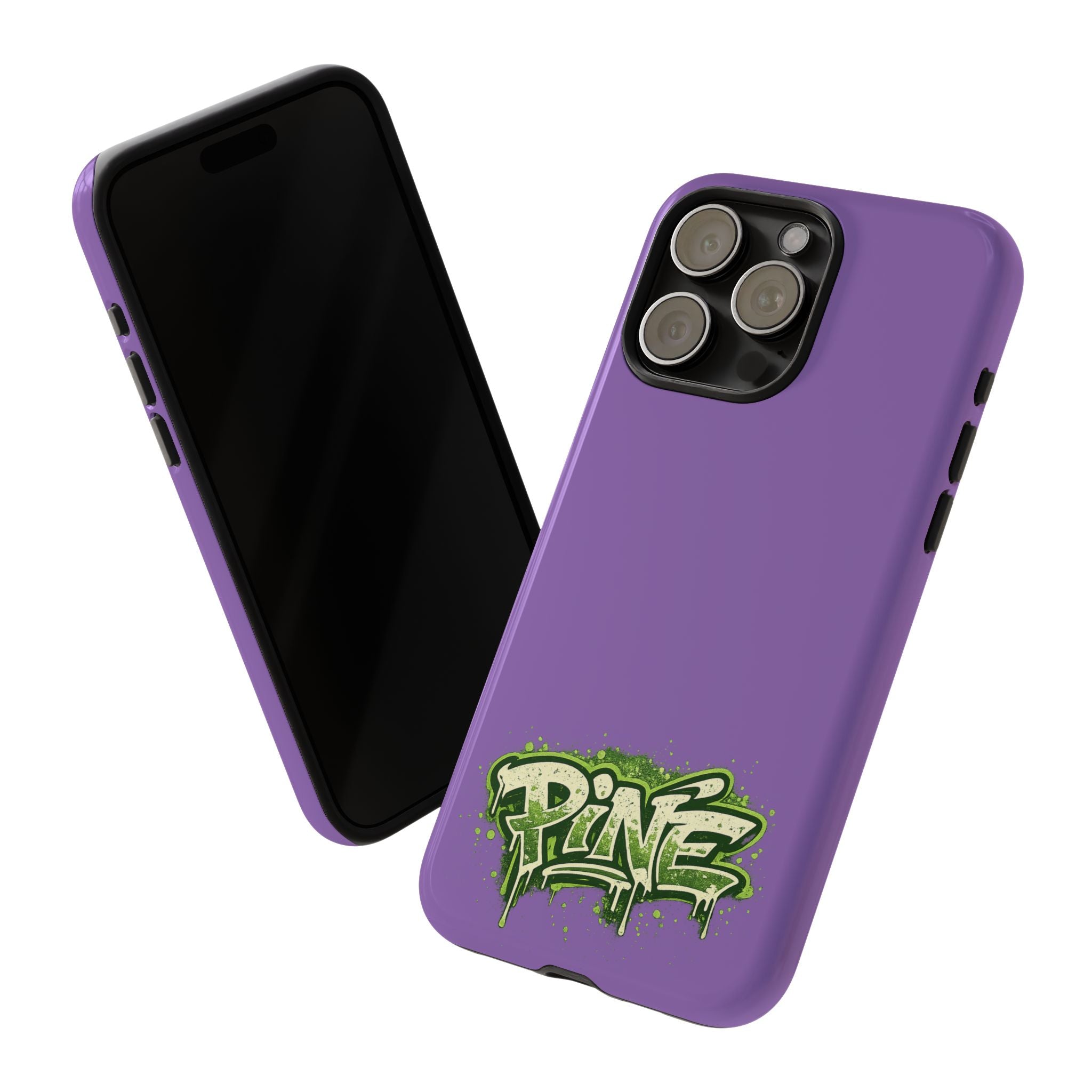 Phone Case — Purple Graffiti "Pine" Protective Cover
