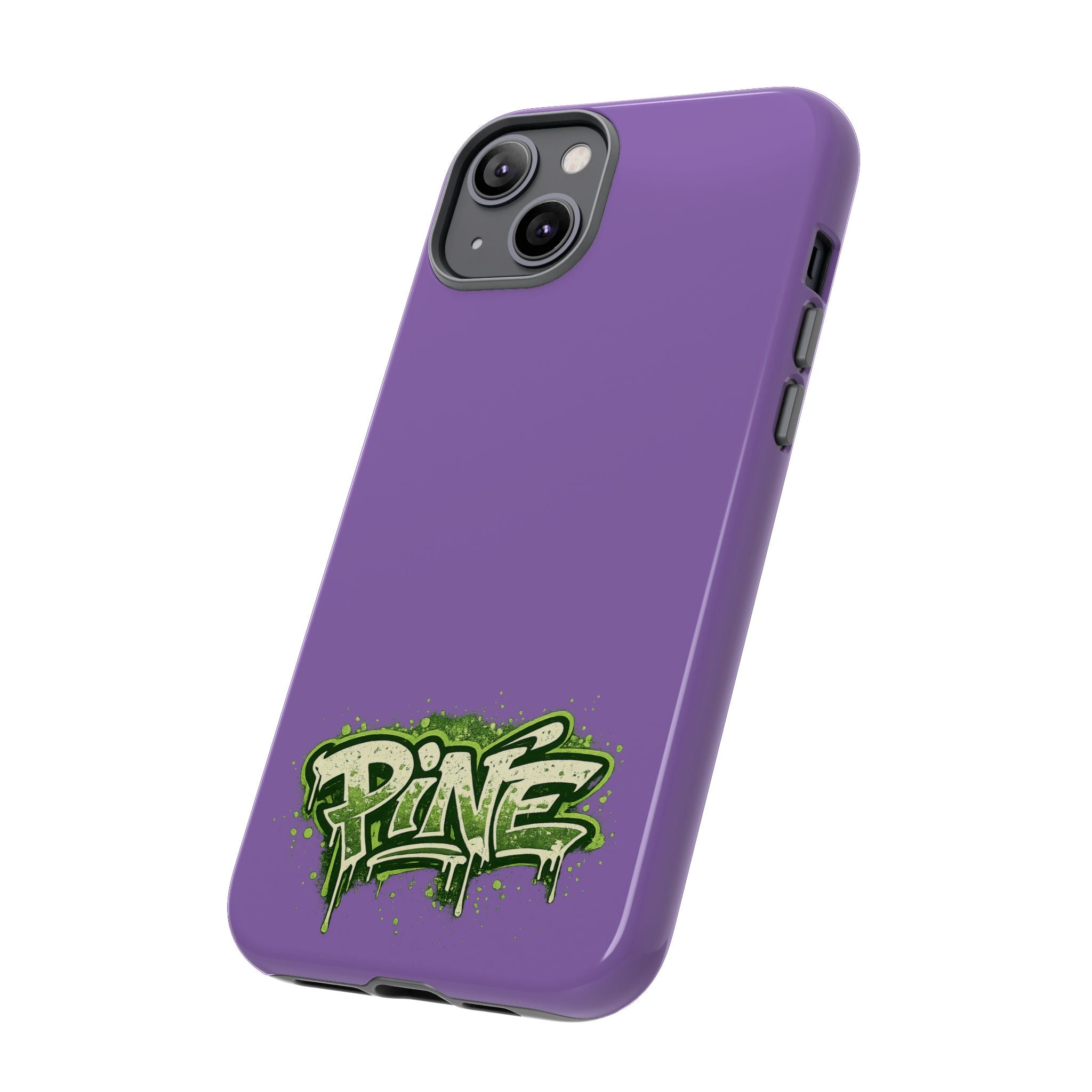 Phone Case — Purple Graffiti "Pine" Protective Cover