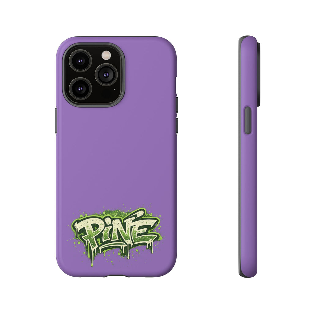 Phone Case — Purple Graffiti "Pine" Protective Cover