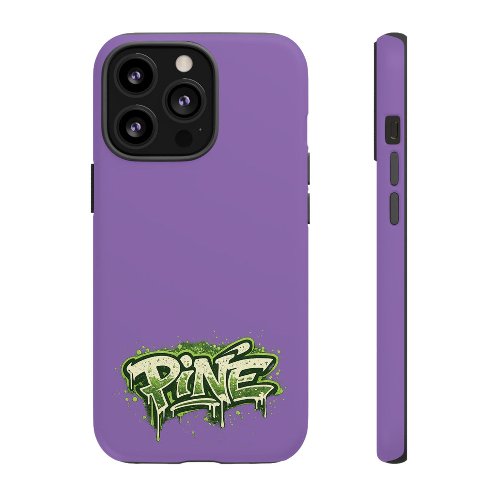 Phone Case — Purple Graffiti "Pine" Protective Cover