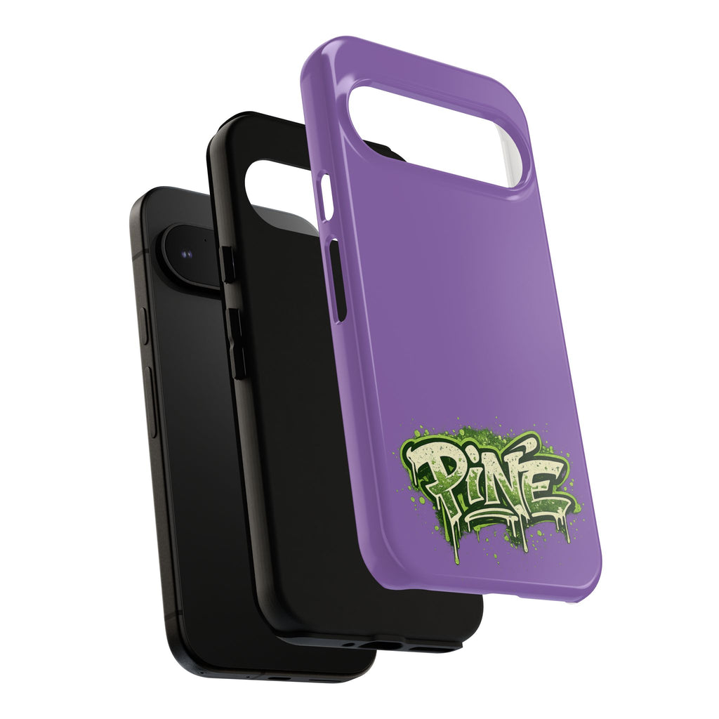 Phone Case — Purple Graffiti "Pine" Protective Cover
