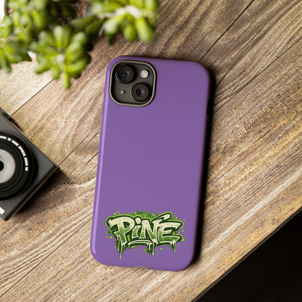 Phone Case — Purple Graffiti "Pine" Protective Cover