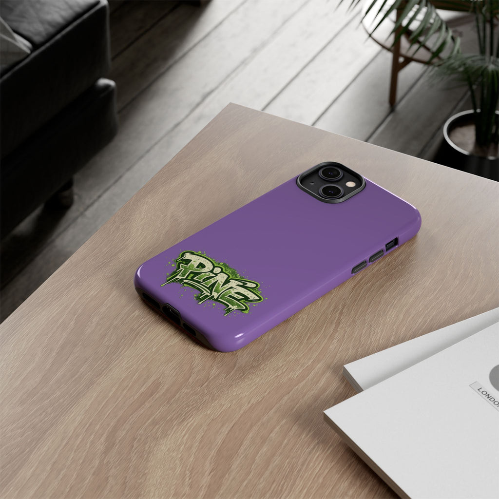 Phone Case — Purple Graffiti "Pine" Protective Cover