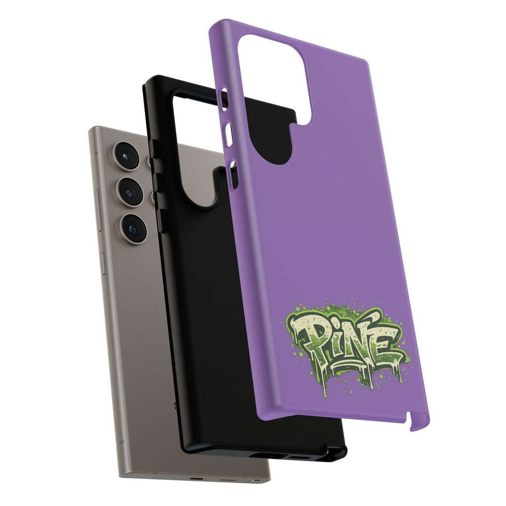 Phone Case — Purple Graffiti "Pine" Protective Cover