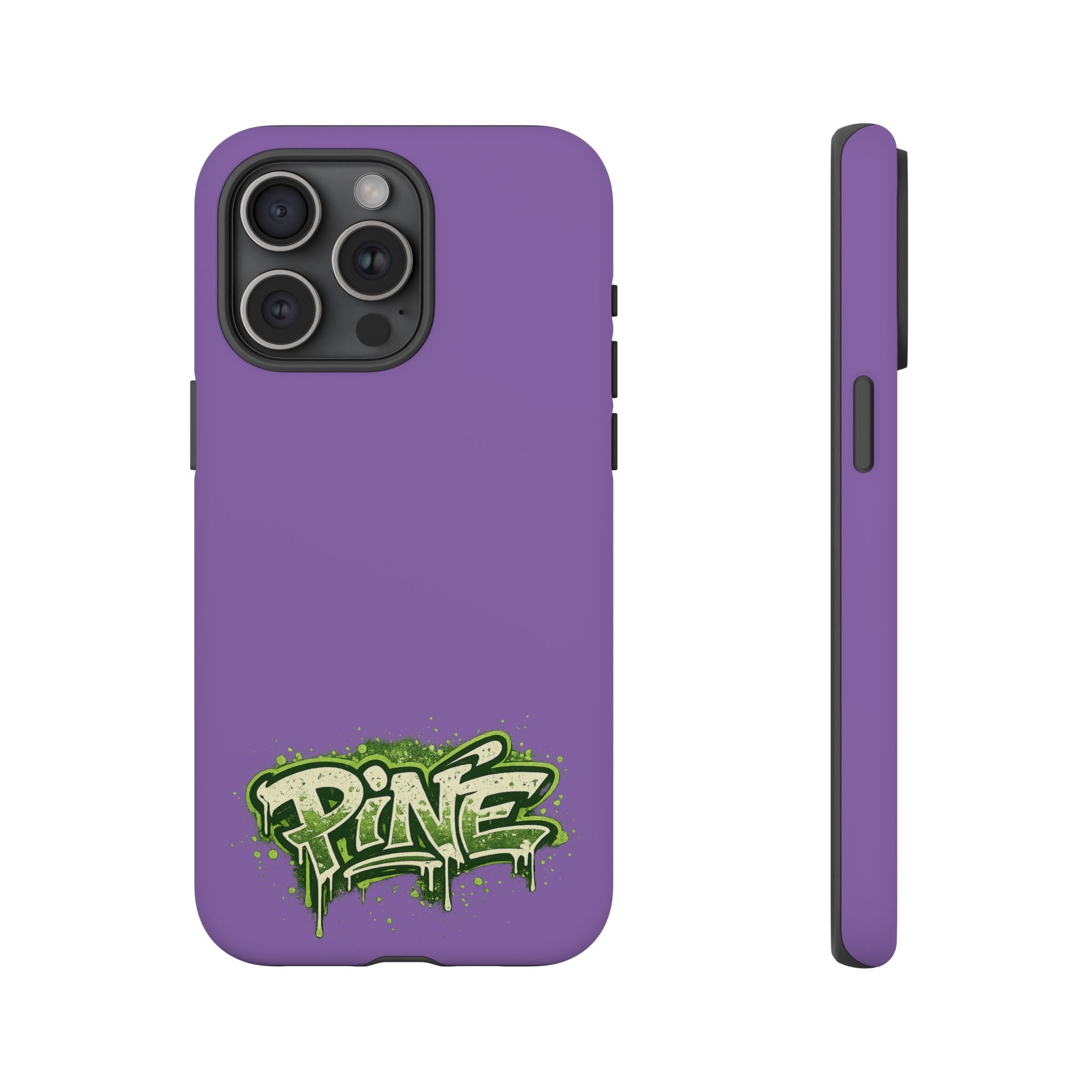 Phone Case — Purple Graffiti "Pine" Protective Cover