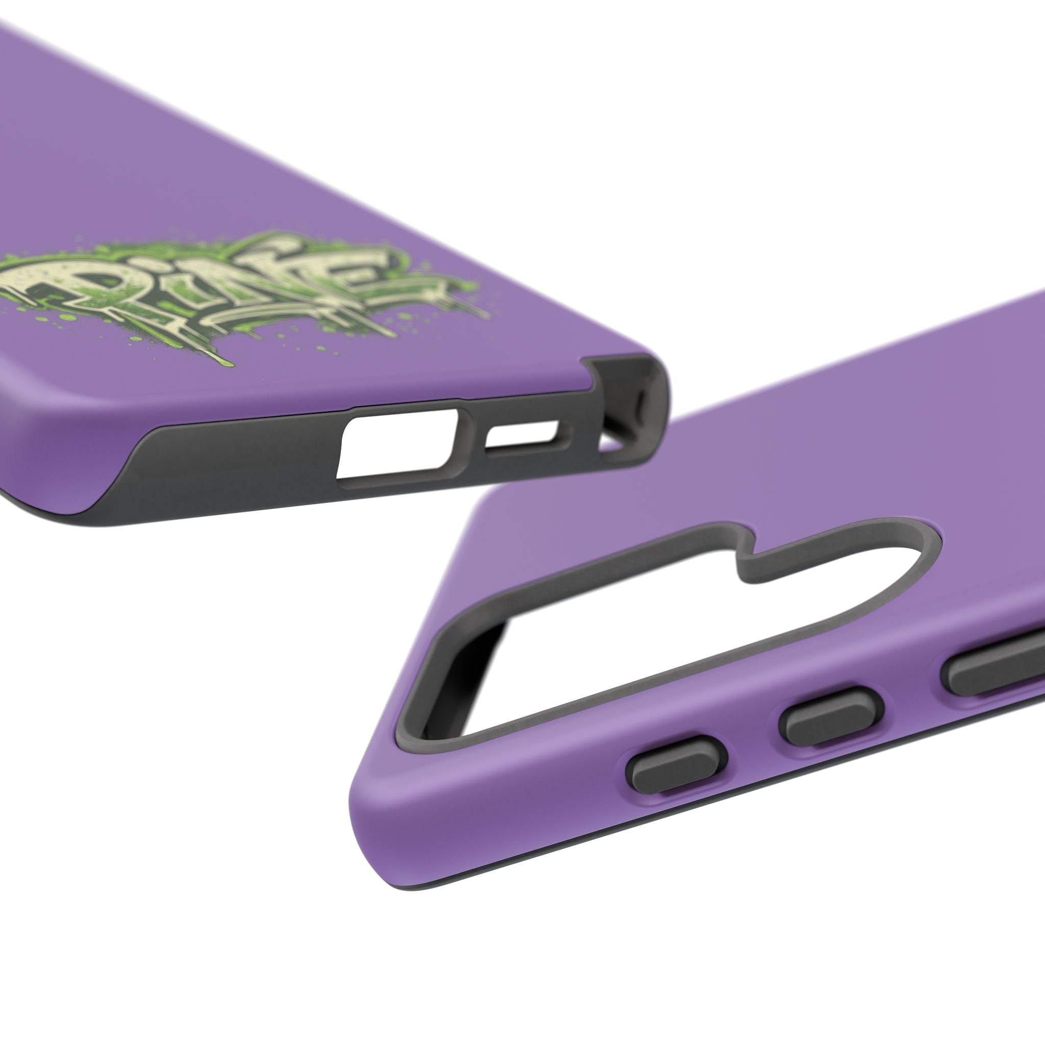 Phone Case — Purple Graffiti "Pine" Protective Cover