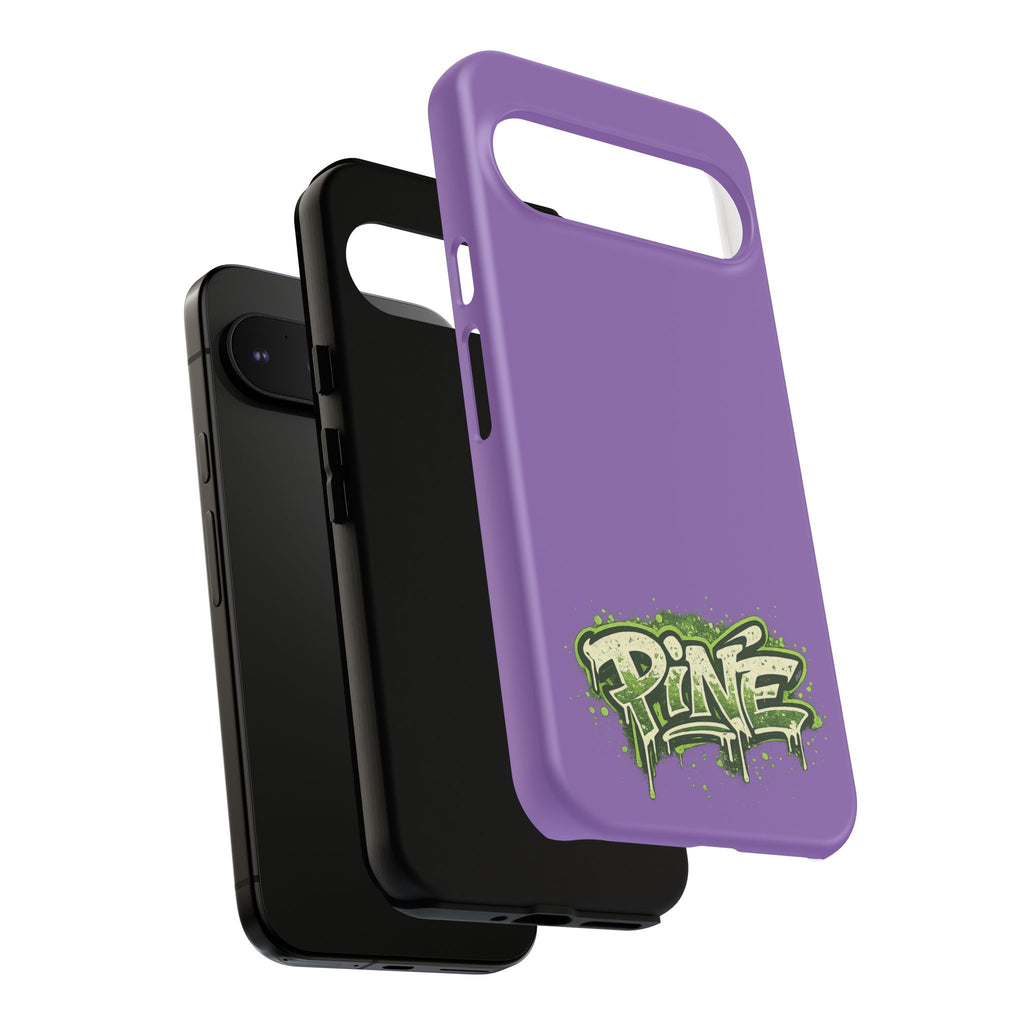 Phone Case — Purple Graffiti "Pine" Protective Cover