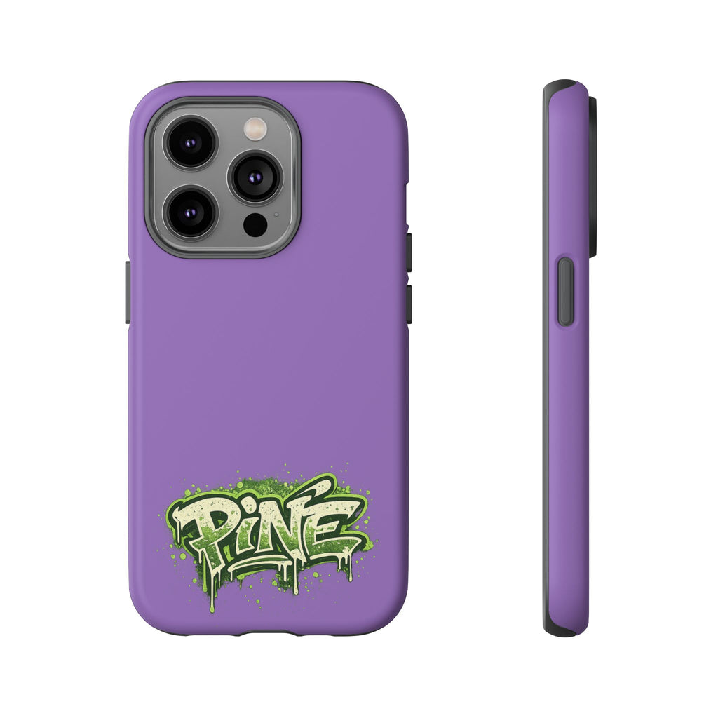 Phone Case — Purple Graffiti "Pine" Protective Cover