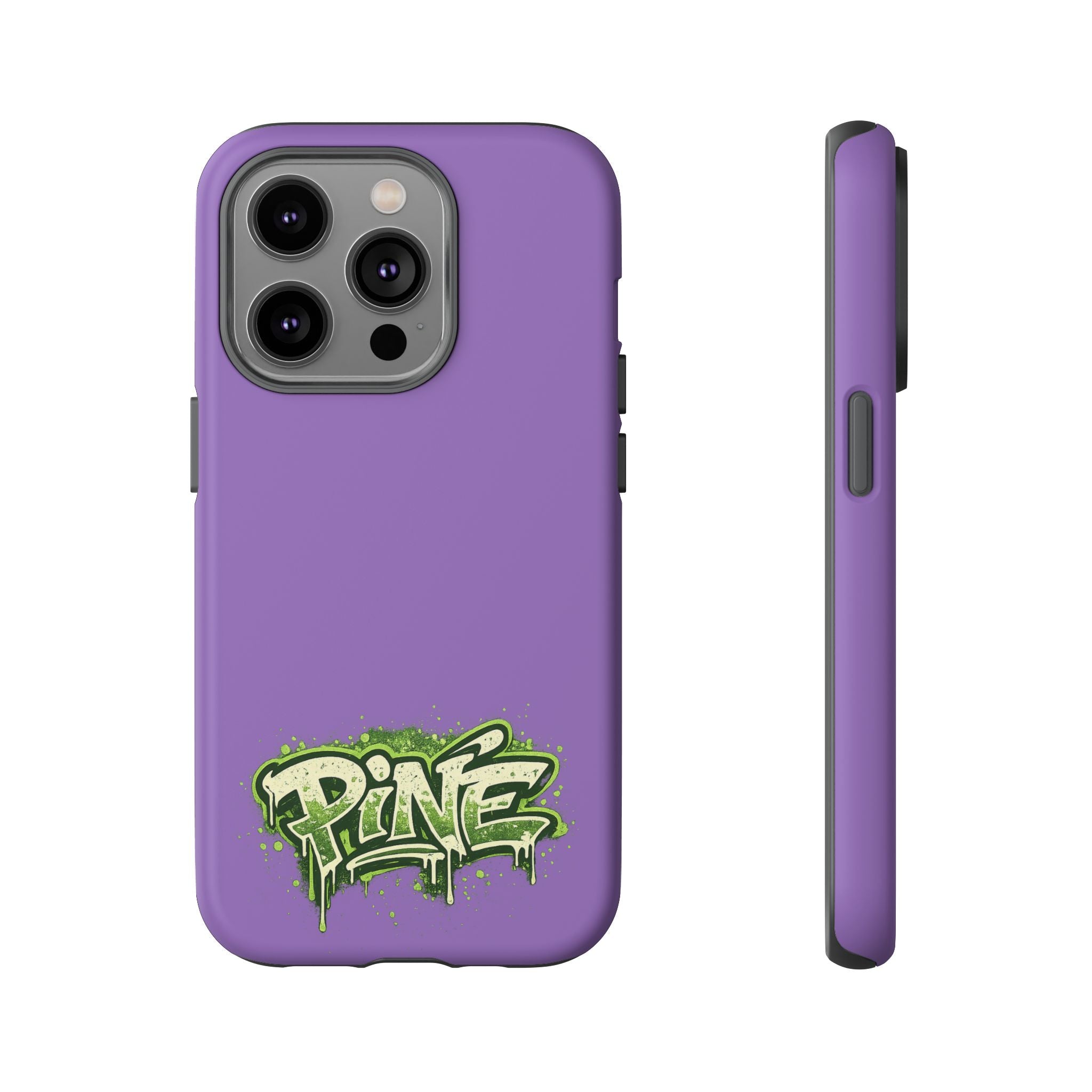 Phone Case — Purple Graffiti "Pine" Protective Cover