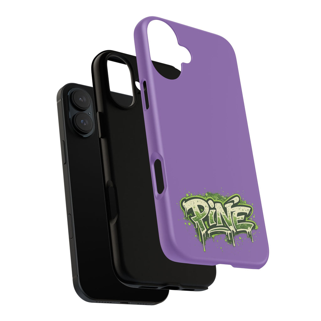 Phone Case — Purple Graffiti "Pine" Protective Cover