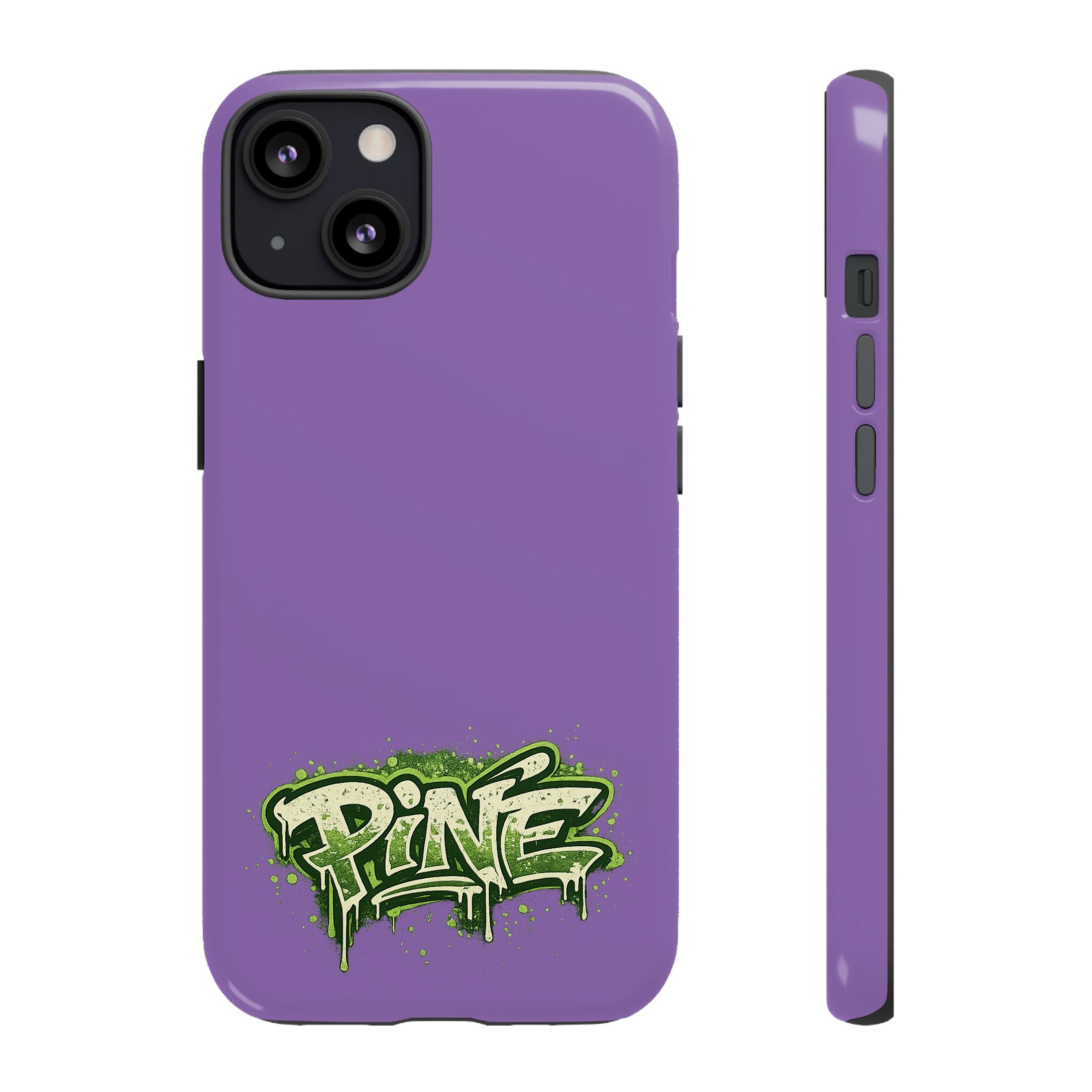 Phone Case — Purple Graffiti "Pine" Protective Cover