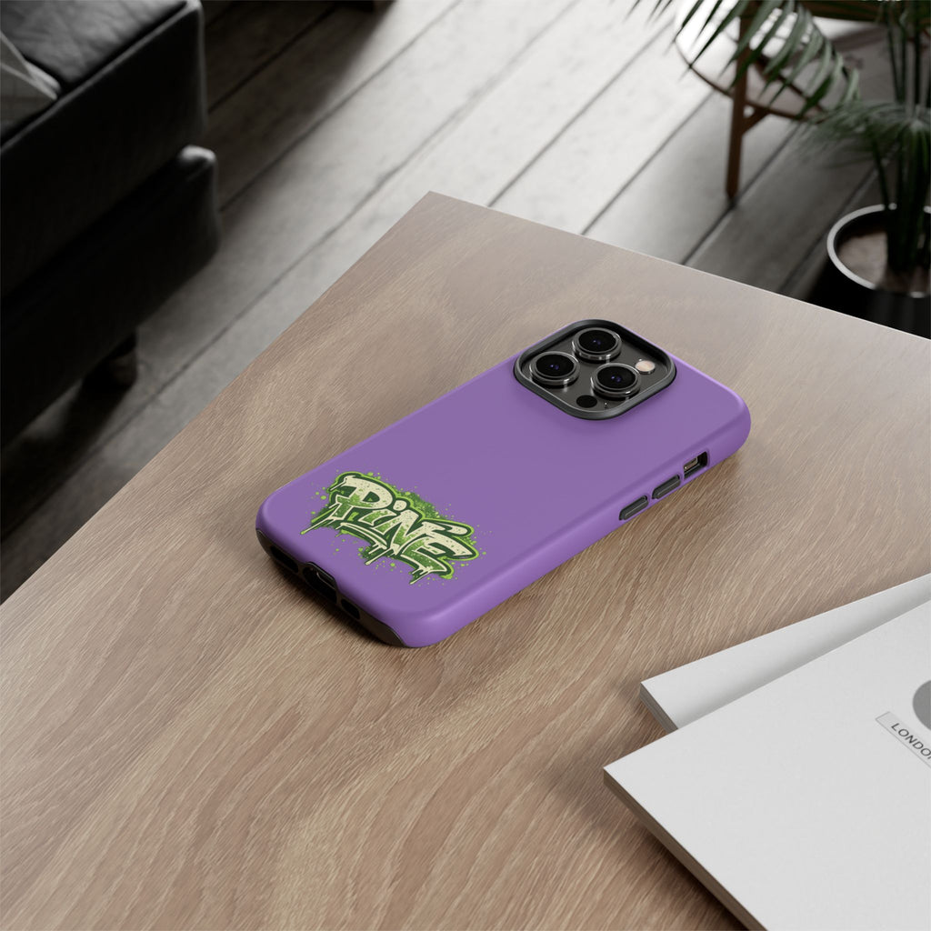 Phone Case — Purple Graffiti "Pine" Protective Cover