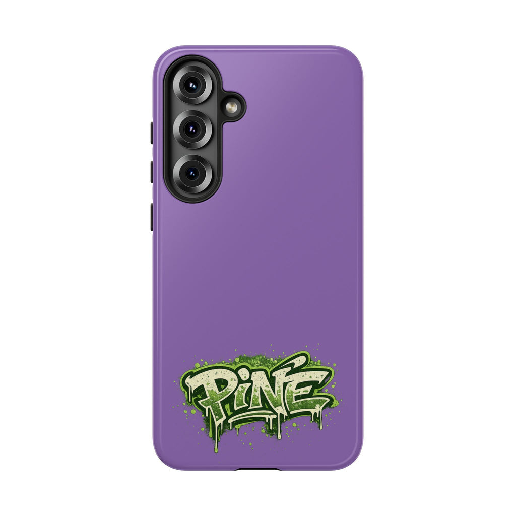 Phone Case — Purple Graffiti "Pine" Protective Cover