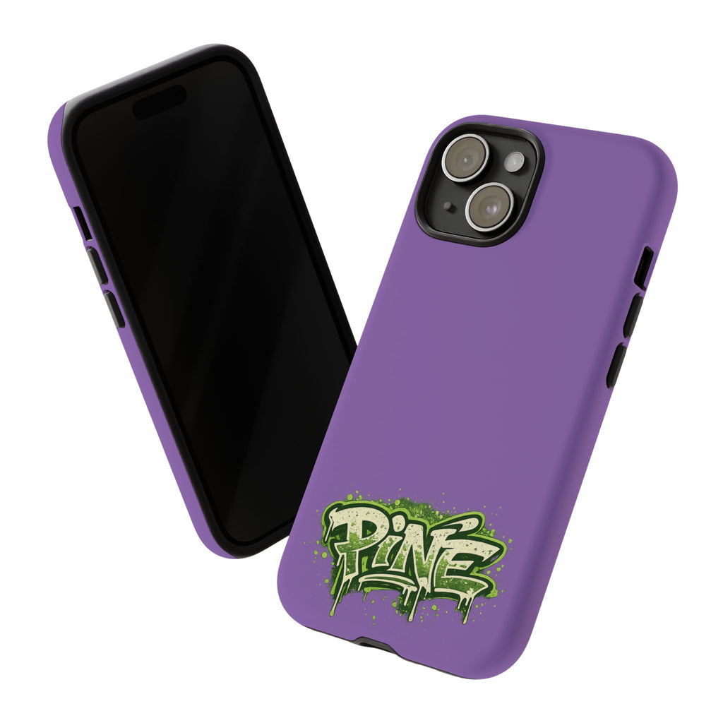 Phone Case — Purple Graffiti "Pine" Protective Cover