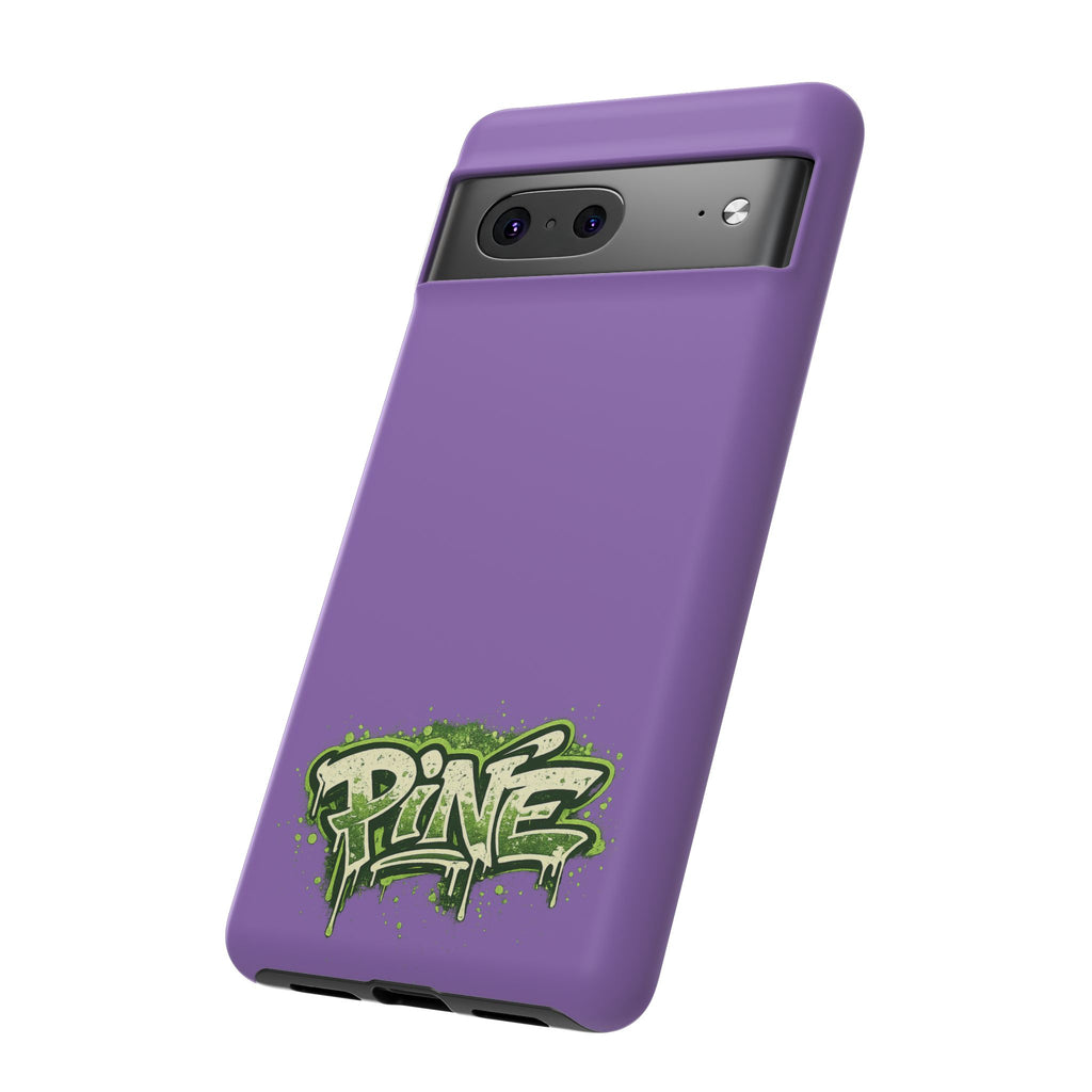 Phone Case — Purple Graffiti "Pine" Protective Cover