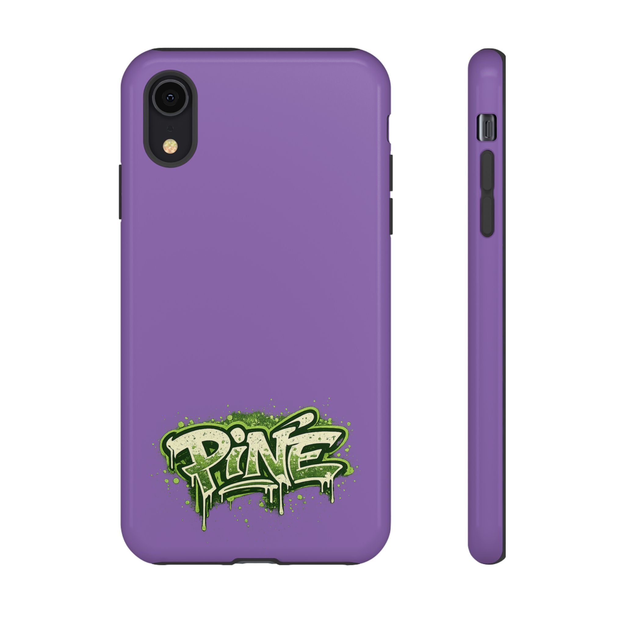 Phone Case — Purple Graffiti "Pine" Protective Cover