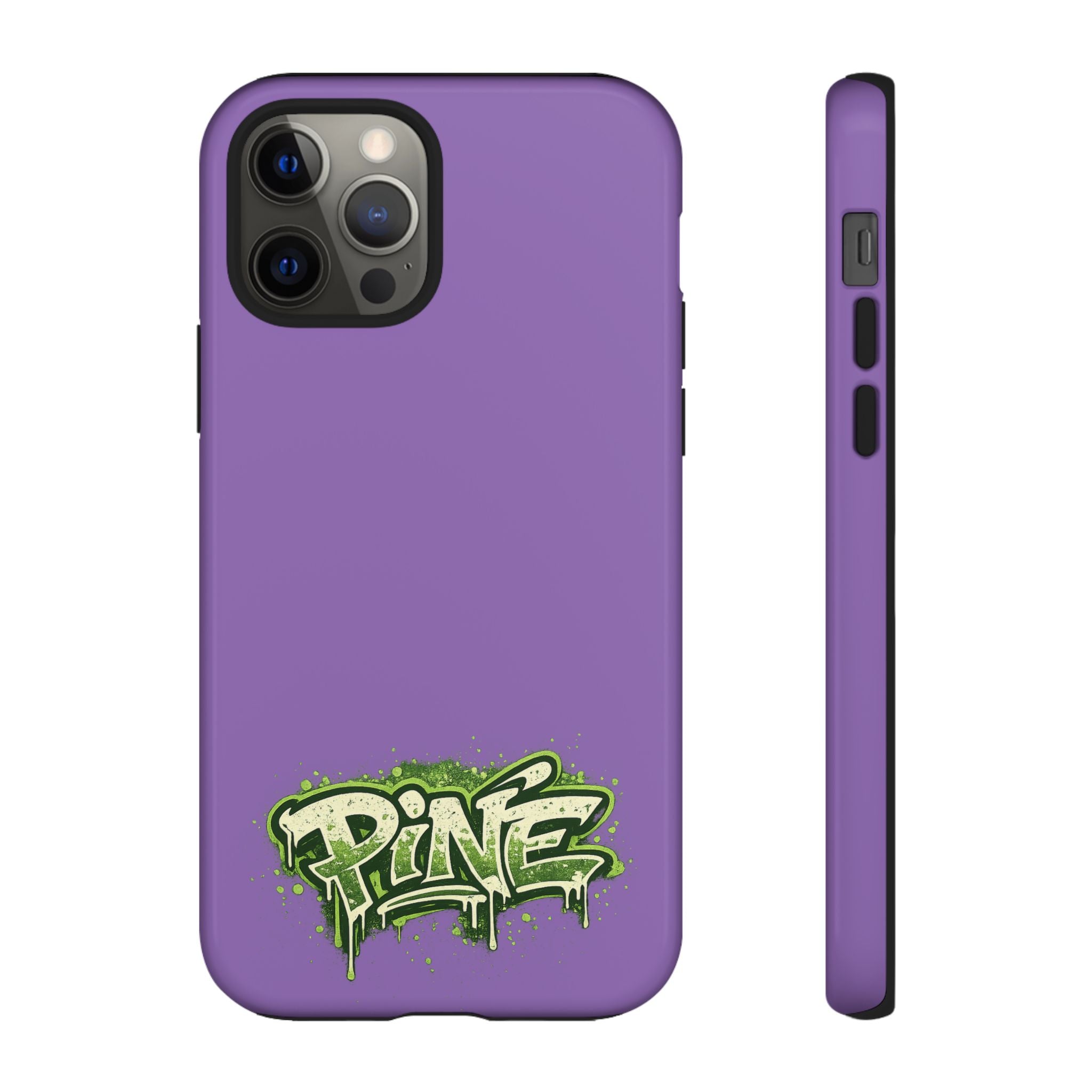 Phone Case — Purple Graffiti "Pine" Protective Cover