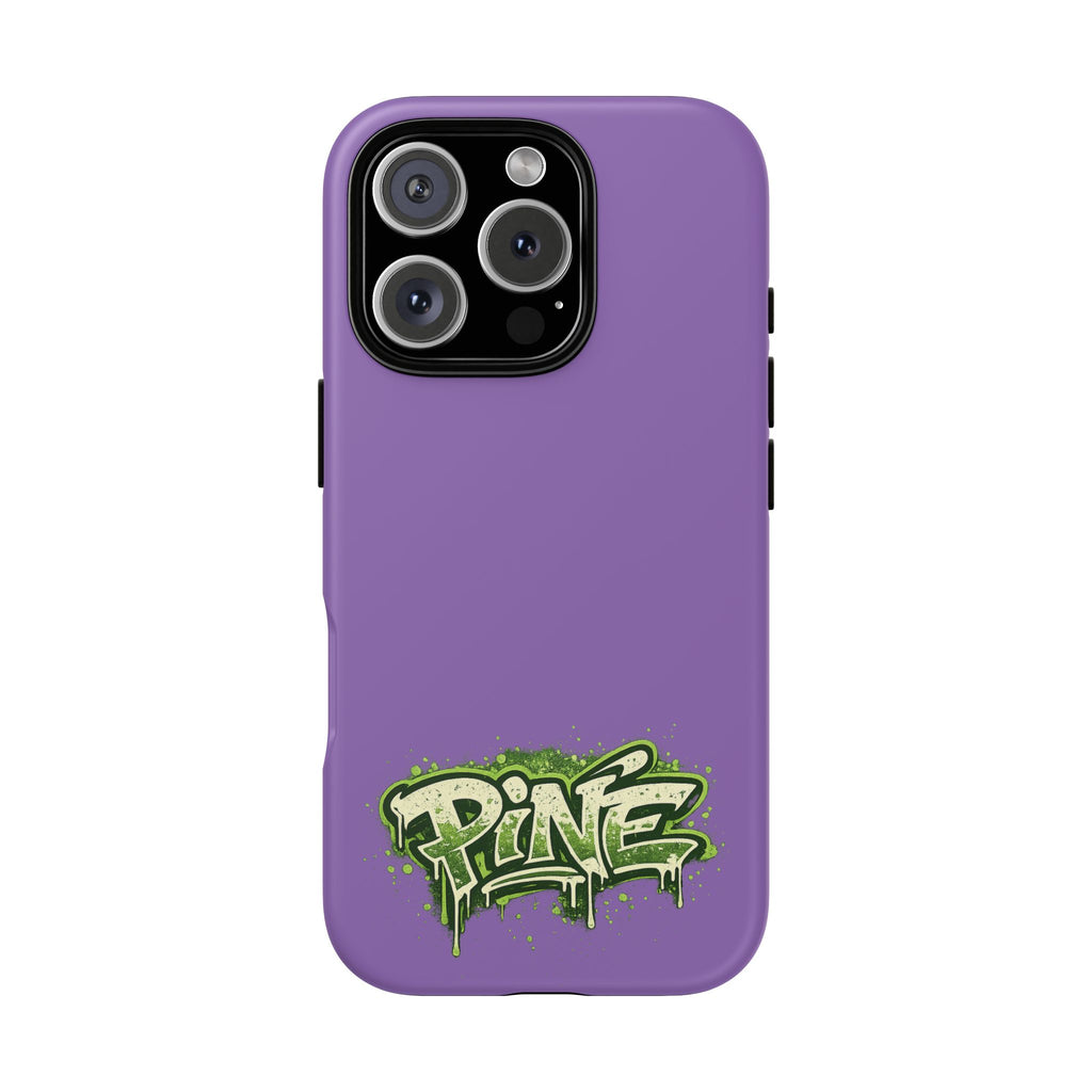 Phone Case — Purple Graffiti "Pine" Protective Cover
