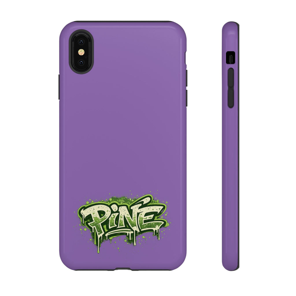 Phone Case — Purple Graffiti "Pine" Protective Cover