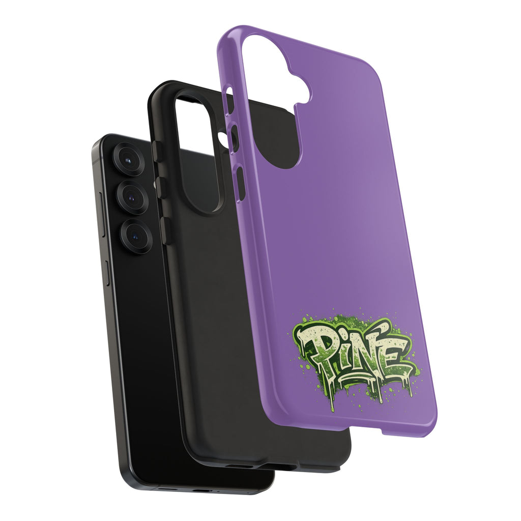 Phone Case — Purple Graffiti "Pine" Protective Cover