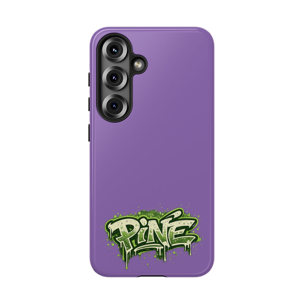 Phone Case — Purple Graffiti "Pine" Protective Cover