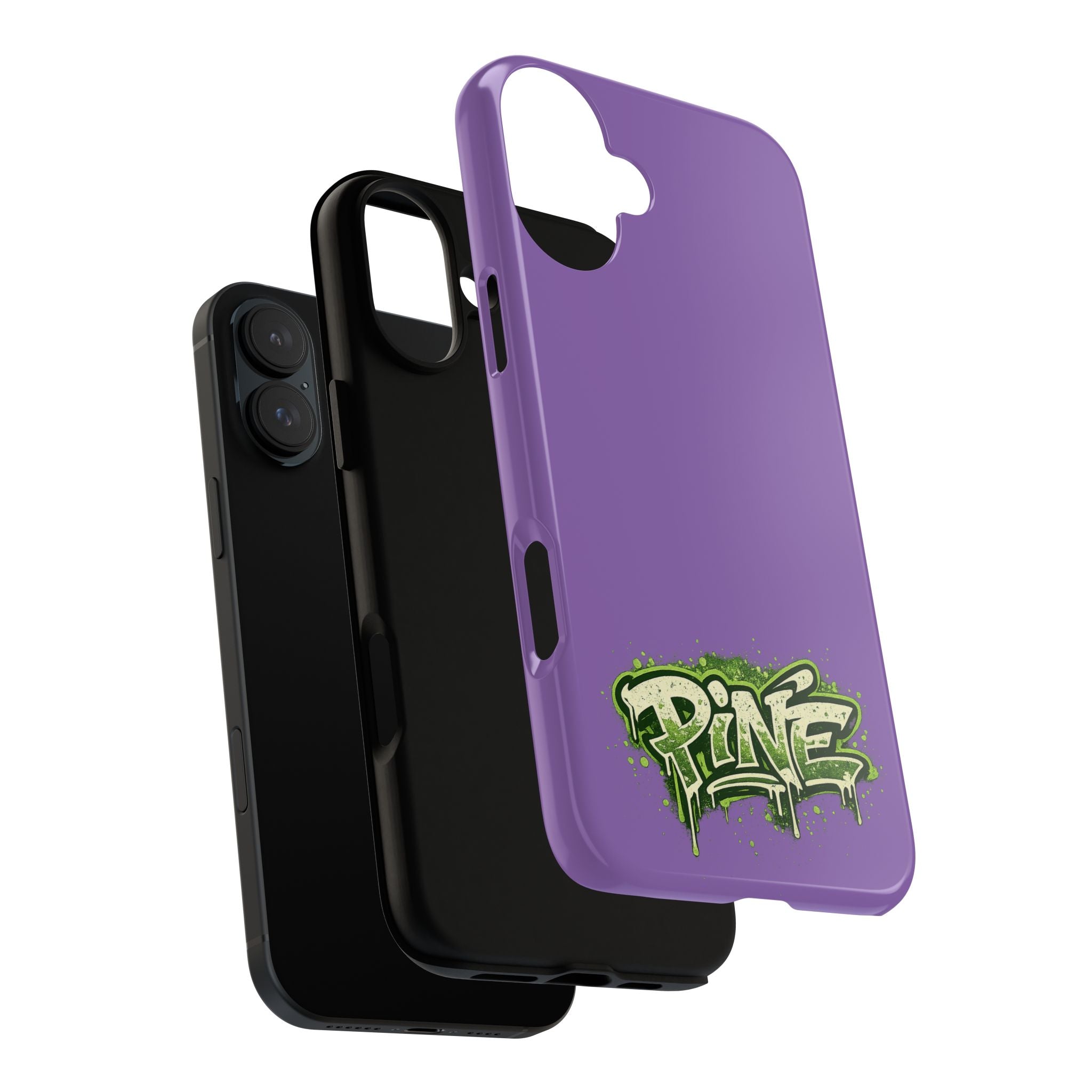 Phone Case — Purple Graffiti "Pine" Protective Cover