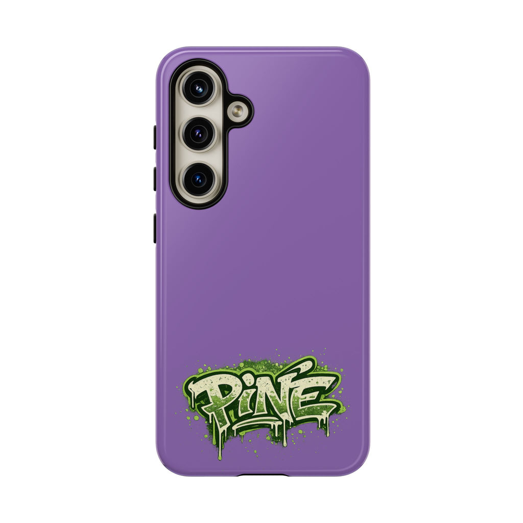 Phone Case — Purple Graffiti "Pine" Protective Cover