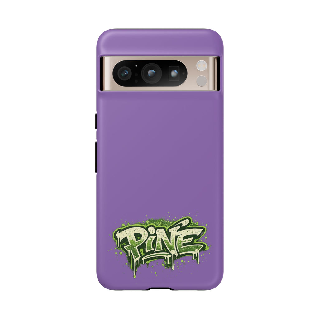 Phone Case — Purple Graffiti "Pine" Protective Cover