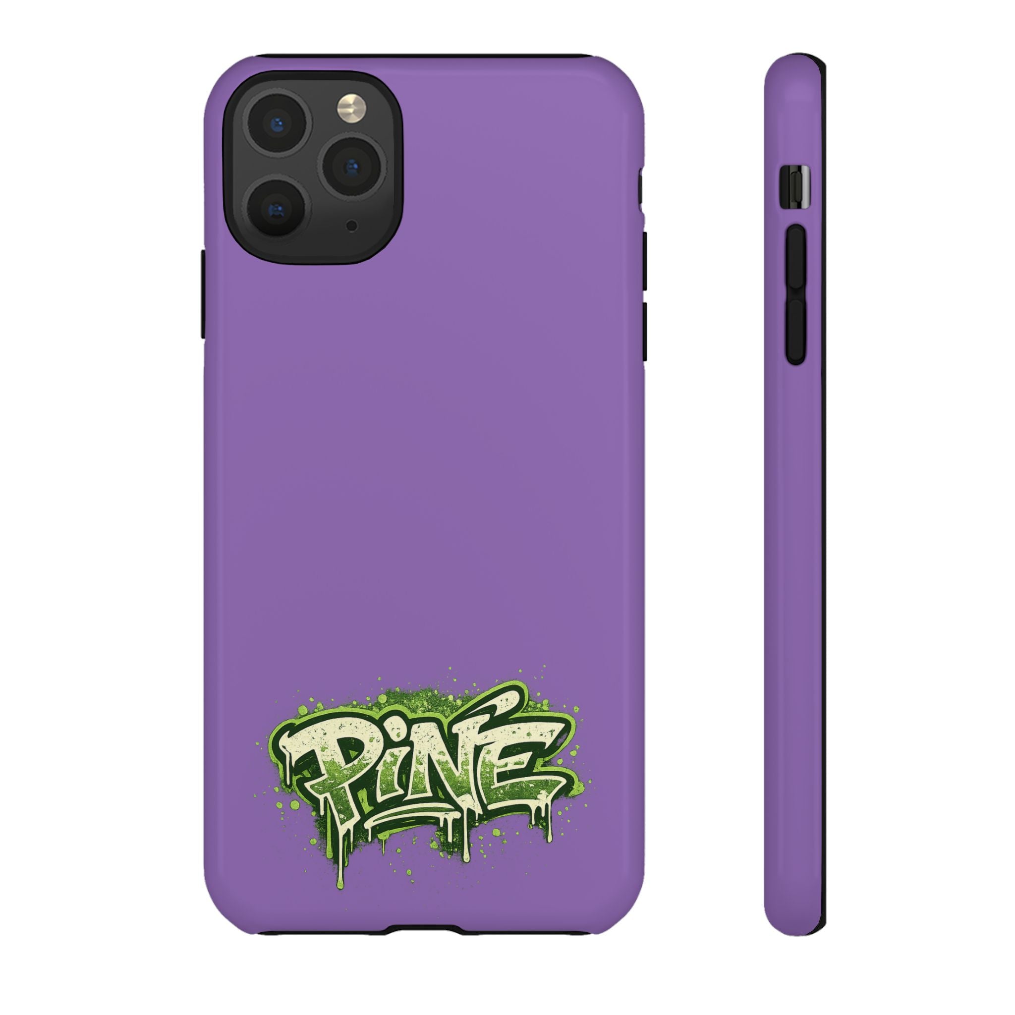 Phone Case — Purple Graffiti "Pine" Protective Cover