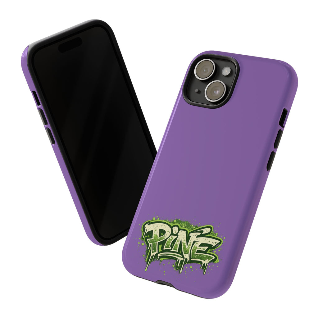 Phone Case — Purple Graffiti "Pine" Protective Cover