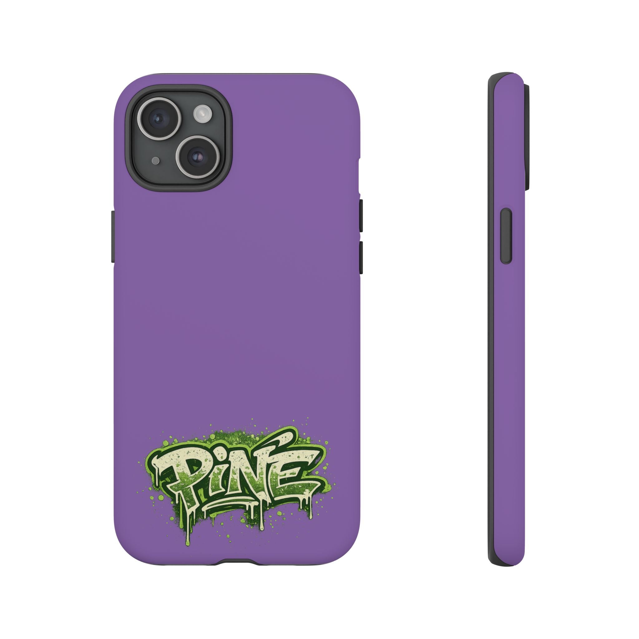 Phone Case — Purple Graffiti "Pine" Protective Cover
