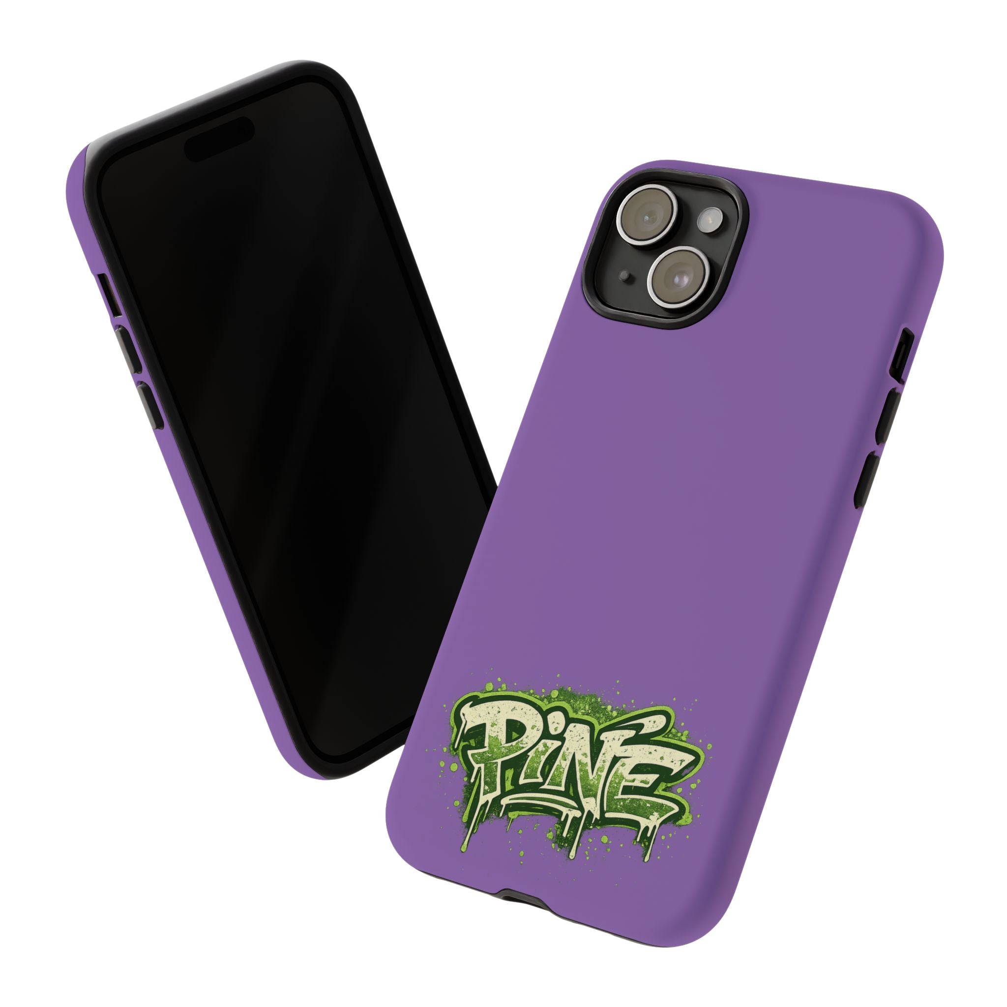 Phone Case — Purple Graffiti "Pine" Protective Cover