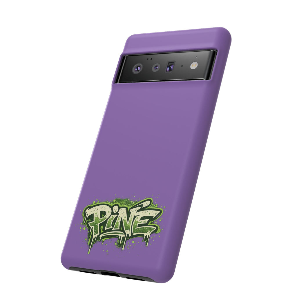 Phone Case — Purple Graffiti "Pine" Protective Cover