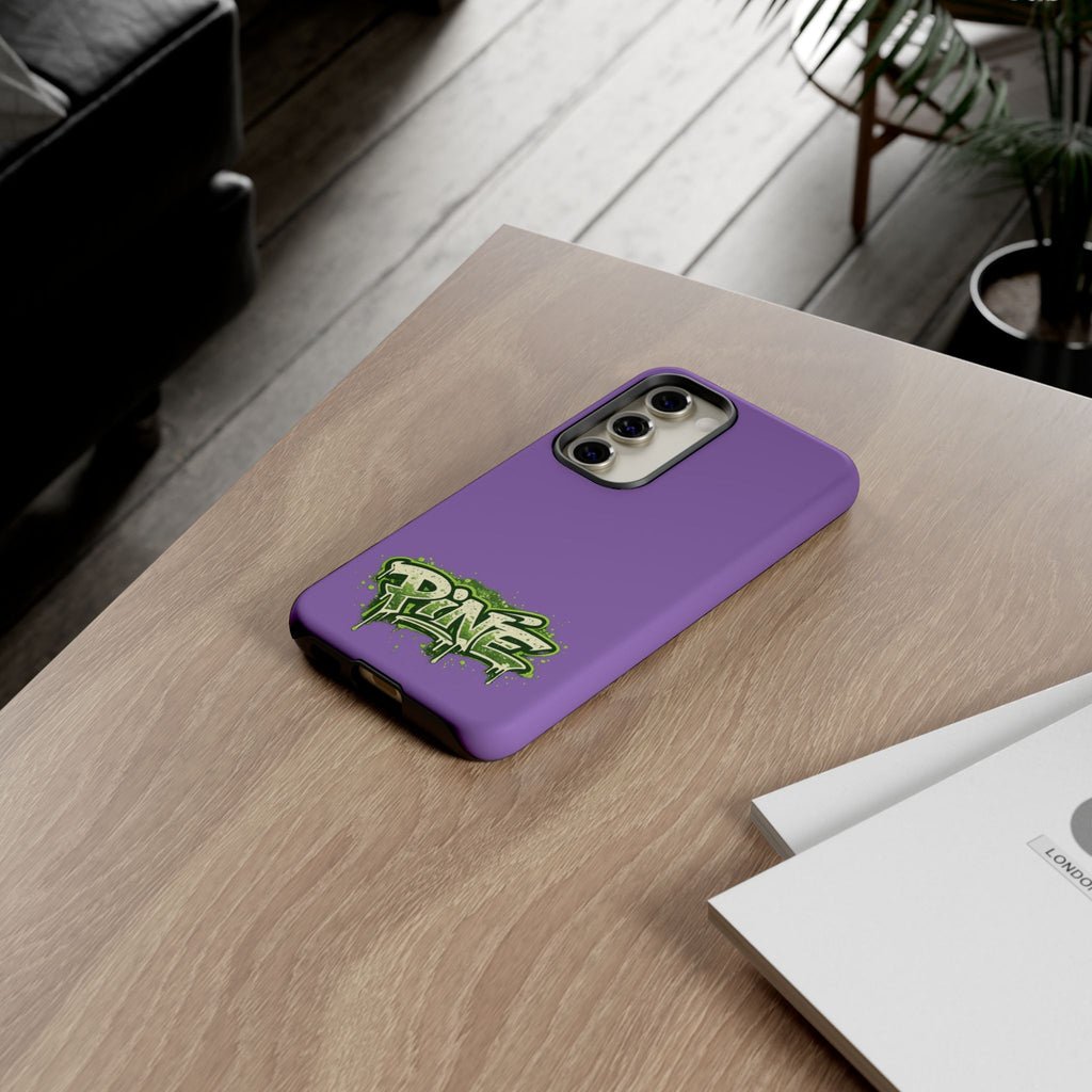 Phone Case — Purple Graffiti "Pine" Protective Cover