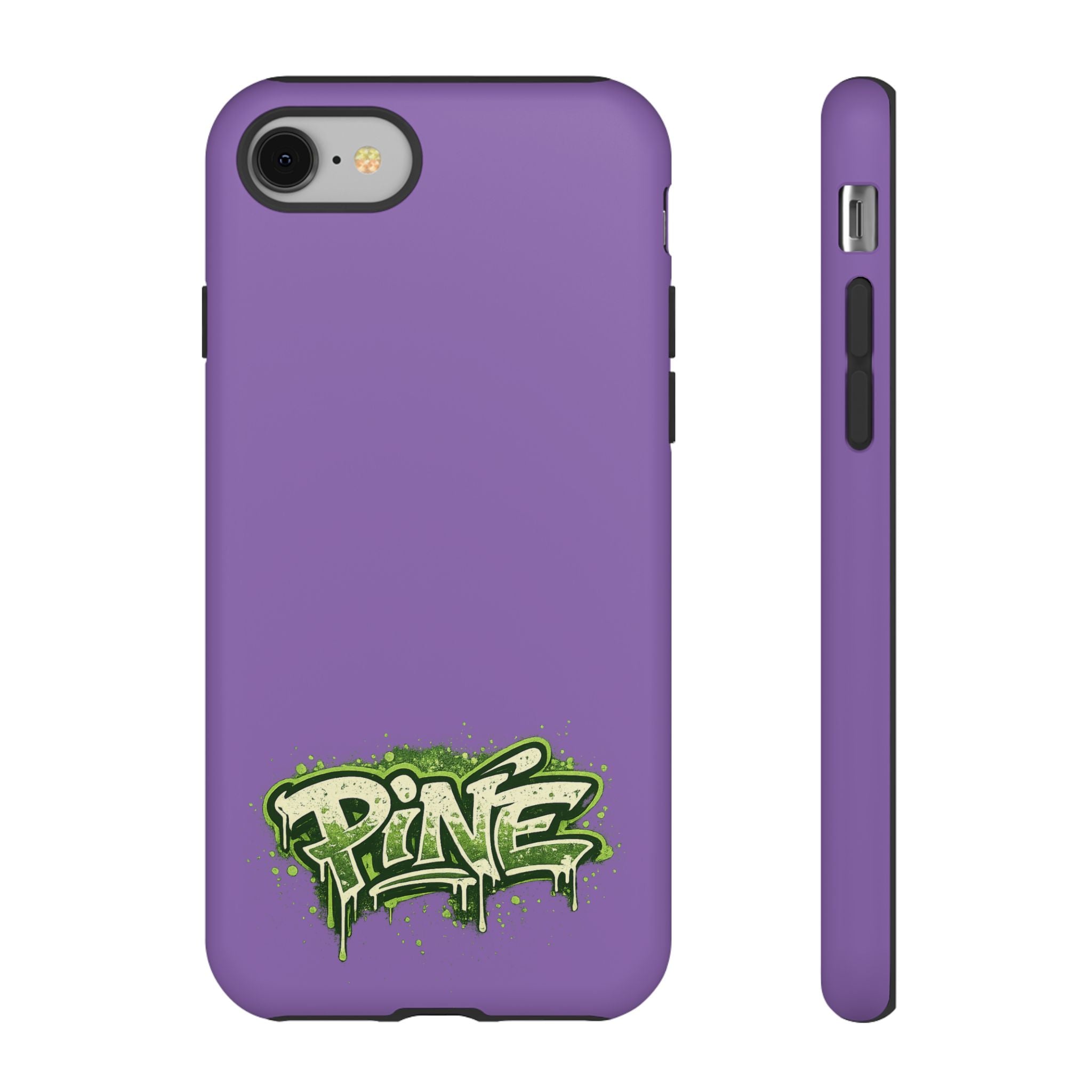 Phone Case — Purple Graffiti "Pine" Protective Cover