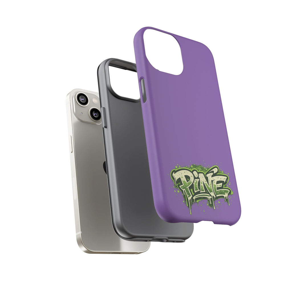 Phone Case — Purple Graffiti "Pine" Protective Cover