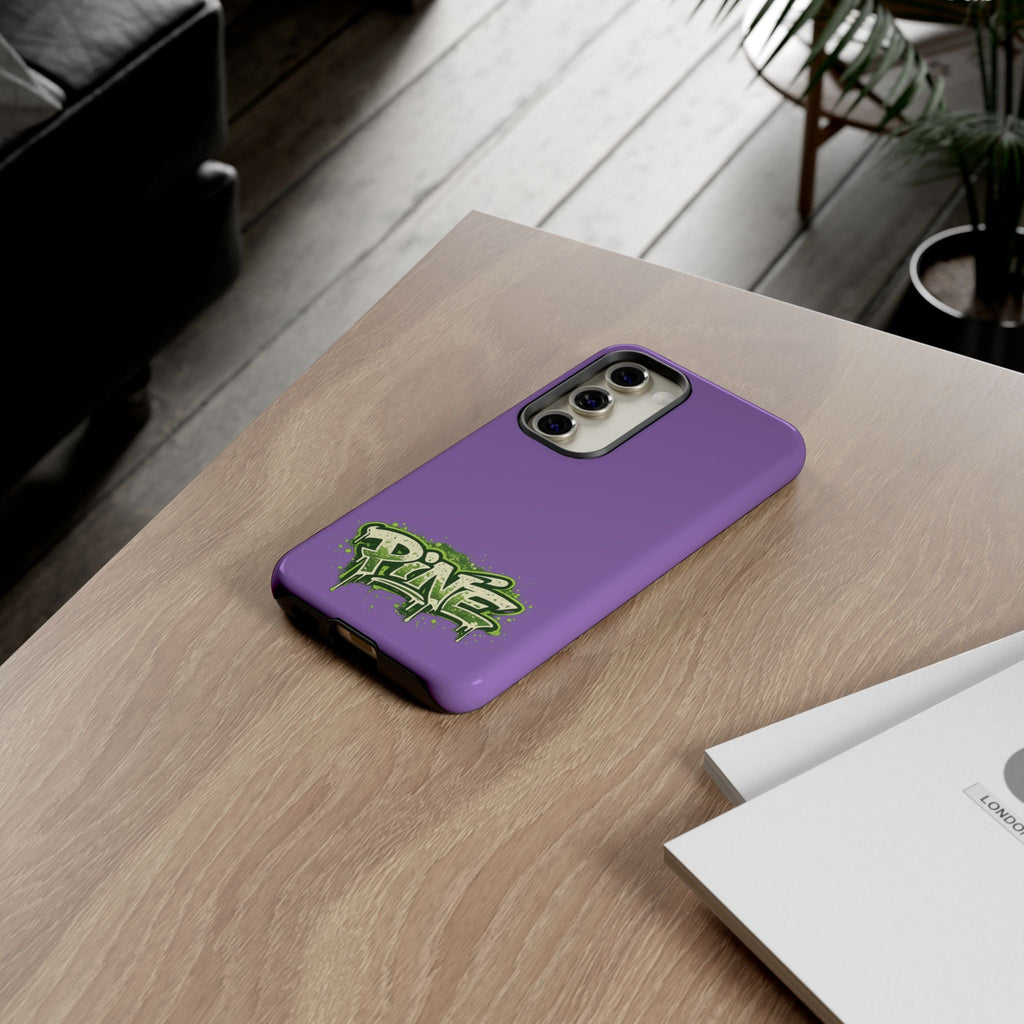 Phone Case — Purple Graffiti "Pine" Protective Cover