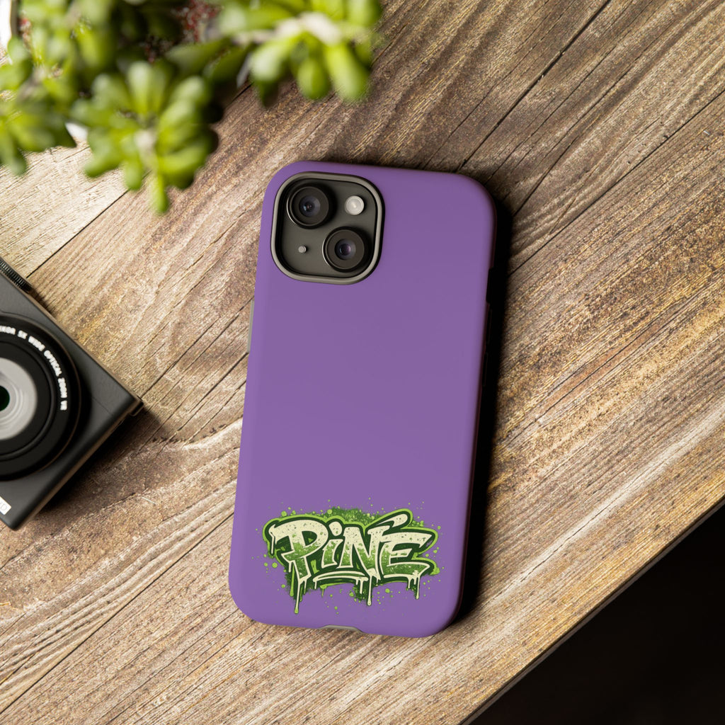 Phone Case — Purple Graffiti "Pine" Protective Cover