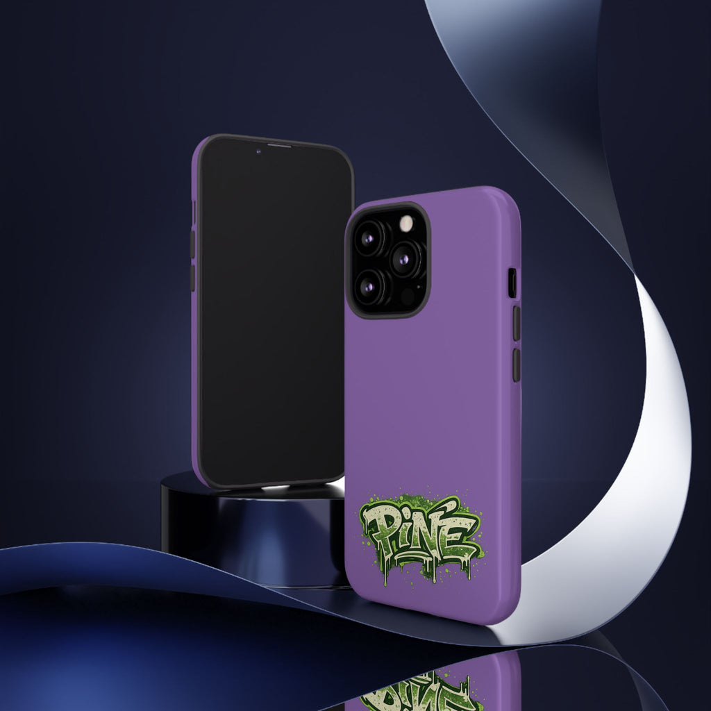 Phone Case — Purple Graffiti "Pine" Protective Cover