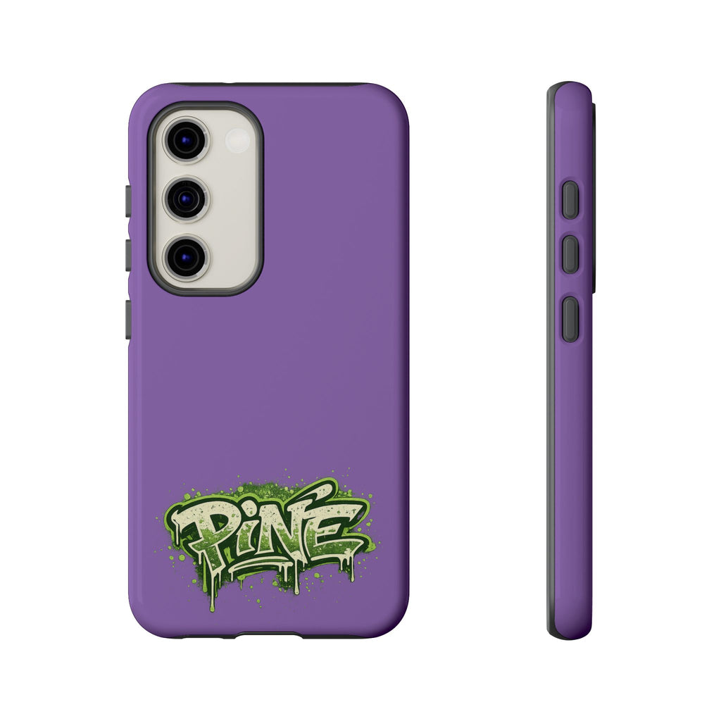 Phone Case — Purple Graffiti "Pine" Protective Cover